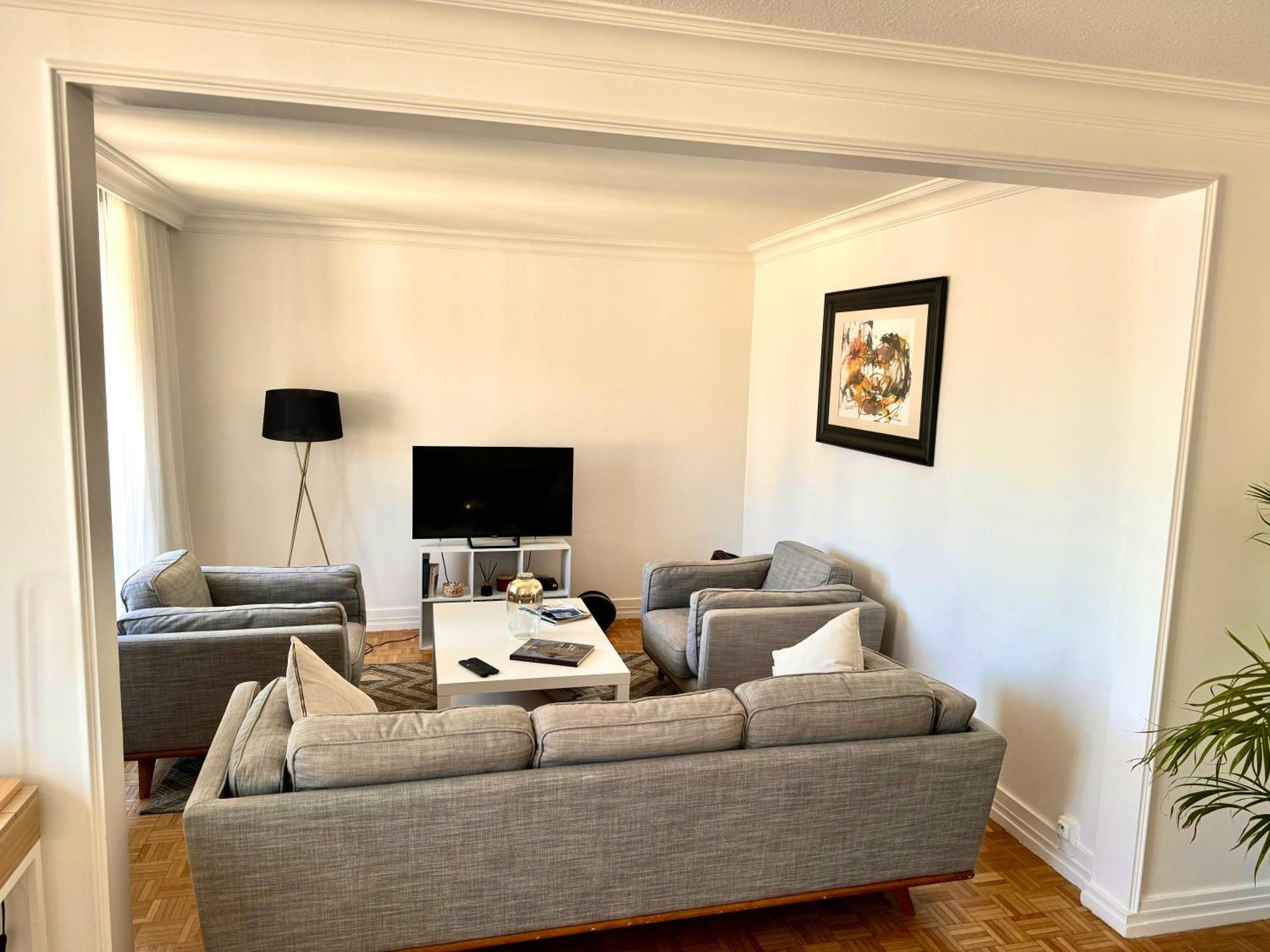 Bergson Top - Appart 80M2, 2 Grandes Chambres, Entierement Renovee Et Equipee, Lumineux, Wifi, Balcon, Calme, Vue Imprenable Saint-Etienne  Luaran gambar