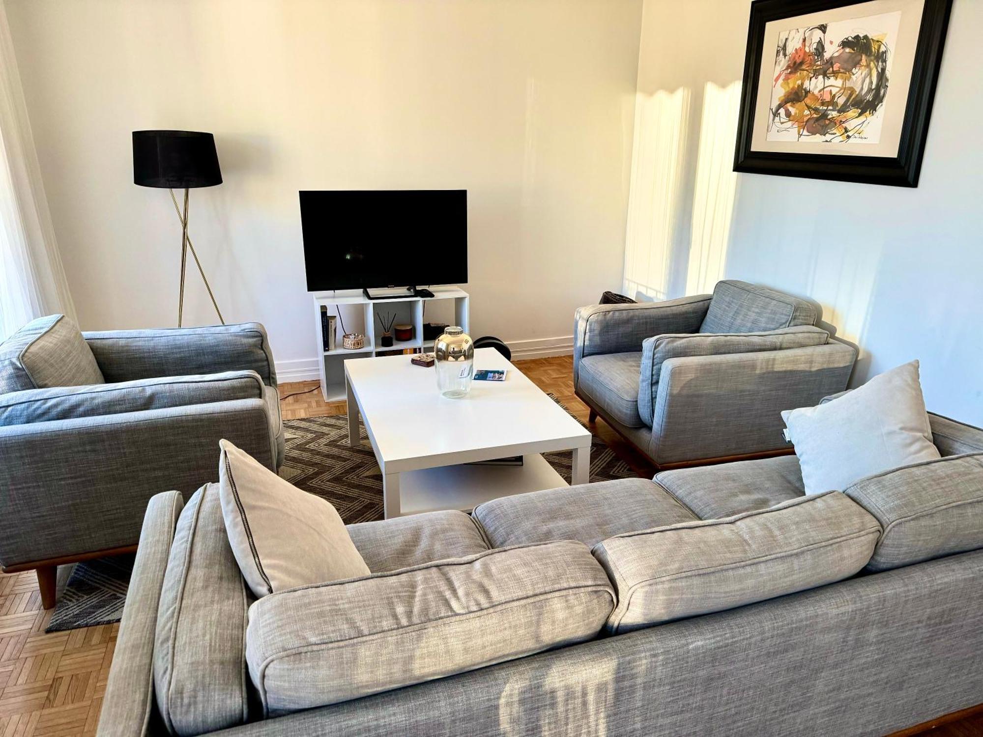 Bergson Top - Appart 80M2, 2 Grandes Chambres, Entierement Renovee Et Equipee, Lumineux, Wifi, Balcon, Calme, Vue Imprenable Saint-Etienne  Luaran gambar